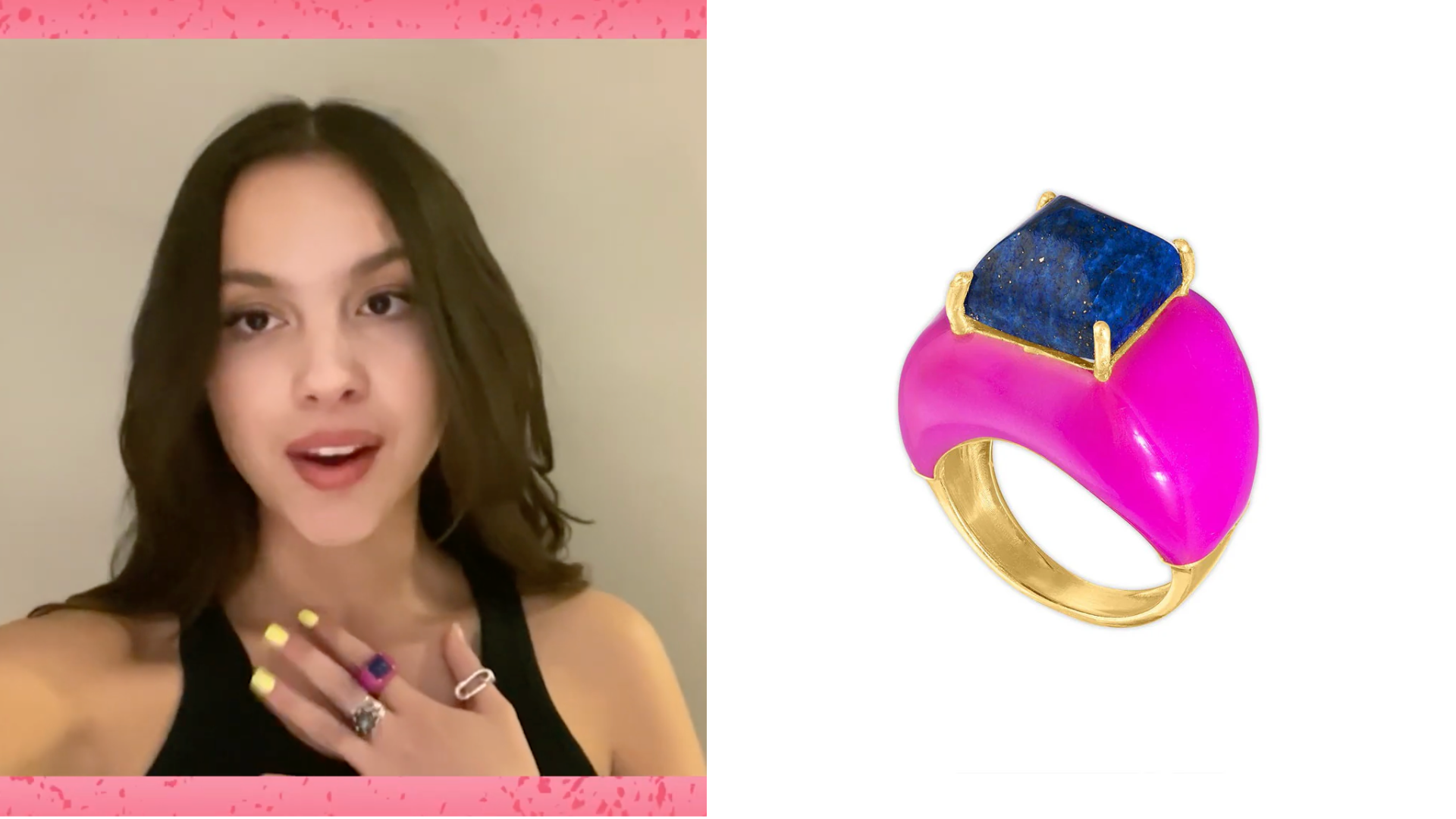 Olivia Rodrigo accepts ASCAP Songwriter of the Year Award wearing The Signature Ring