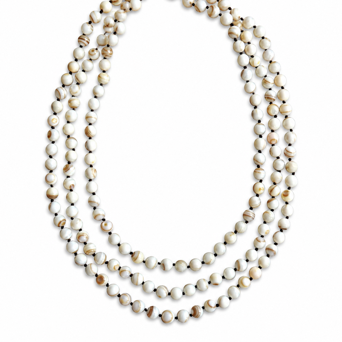 Brown Stripe Pearl Infinity