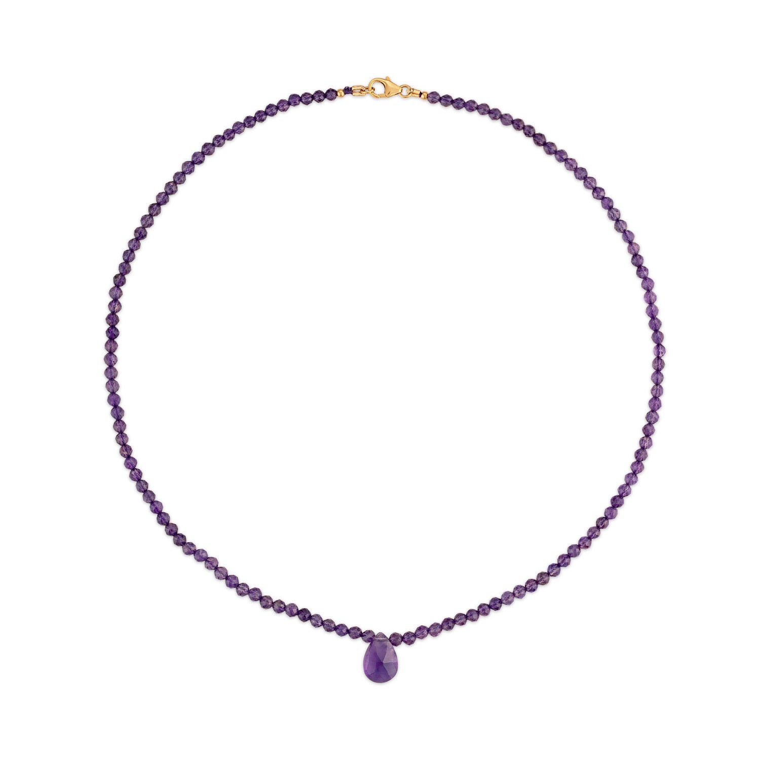 Aquarius Zodiac Birthstone Necklace