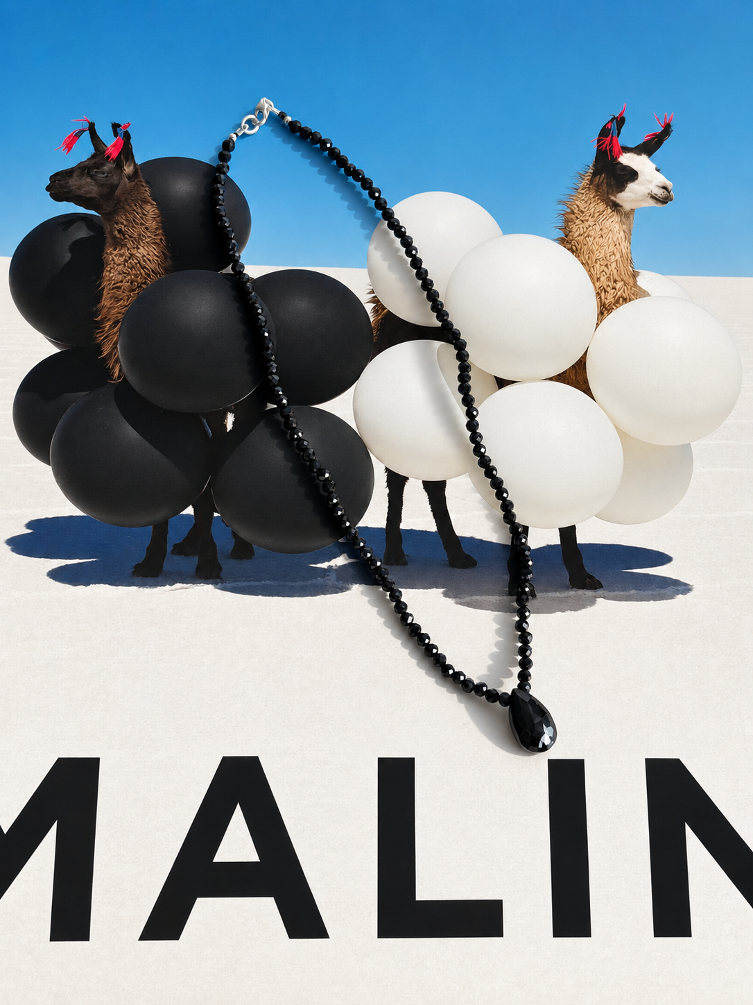 Black Onyx Teardrop Necklace