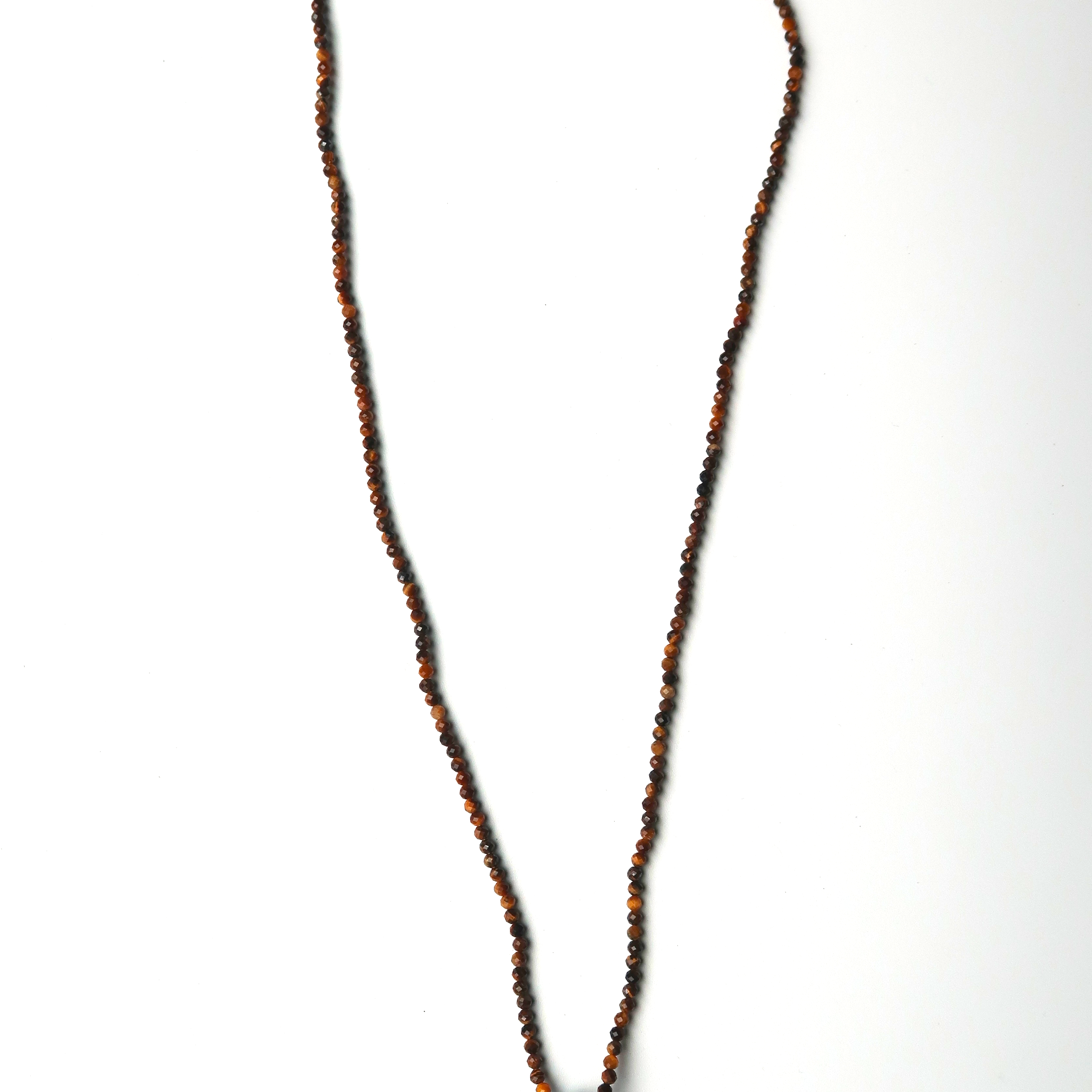 Tigers Eye + Turquoise Teardrop Necklace XL