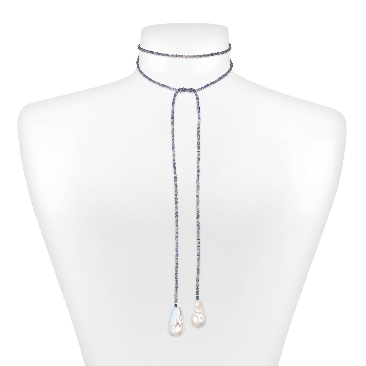 Amethyst Wrap Pearl Necklace