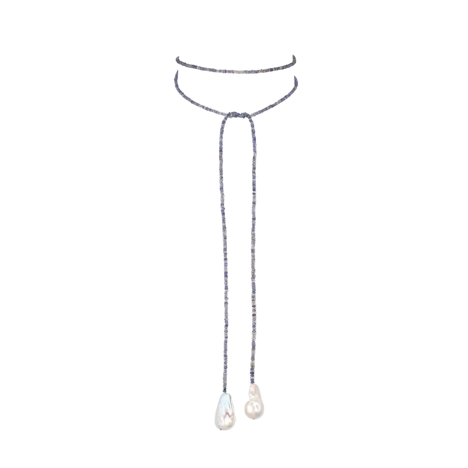 Amethyst Wrap Pearl Necklace