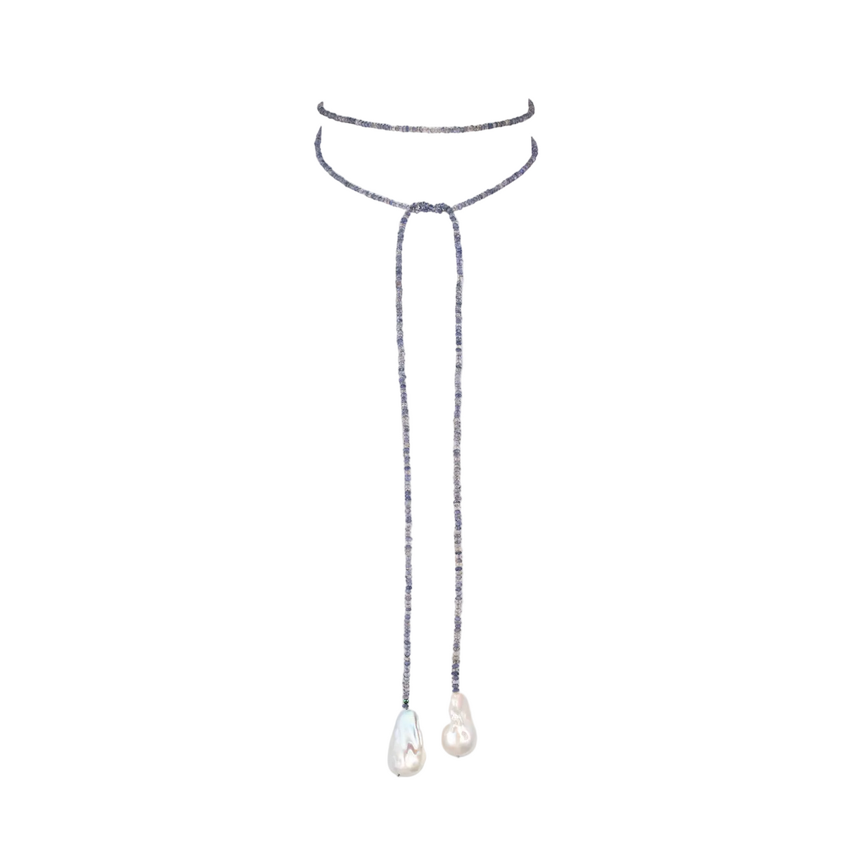 Amethyst Wrap Pearl Necklace