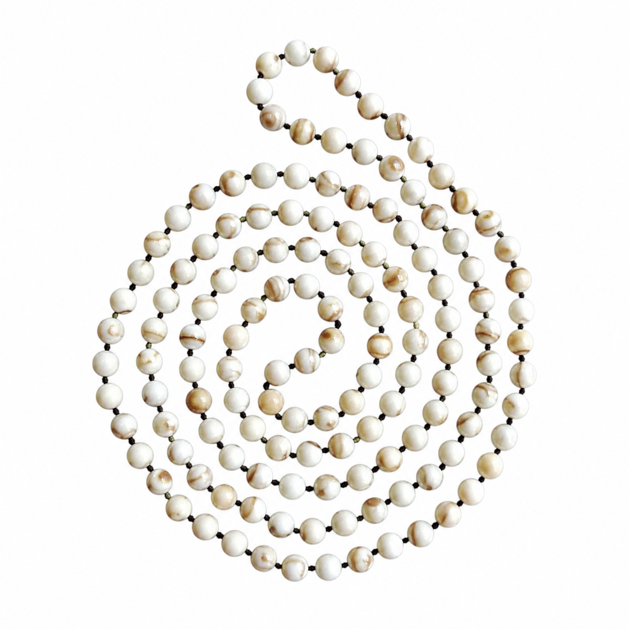Brown Stripe Pearl Infinity