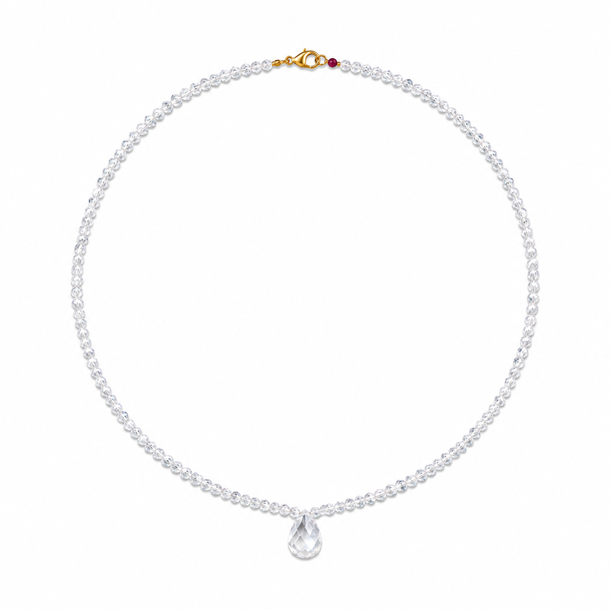 Aries Zodiac Birthstone Necklace