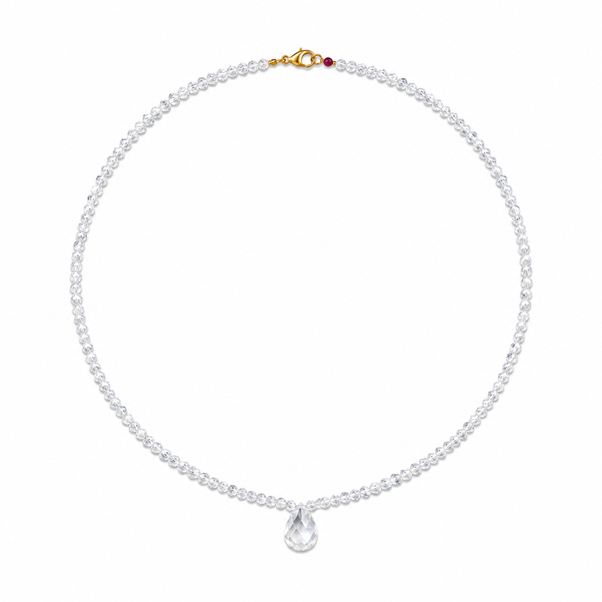 Aries Zodiac Birthstone Necklace