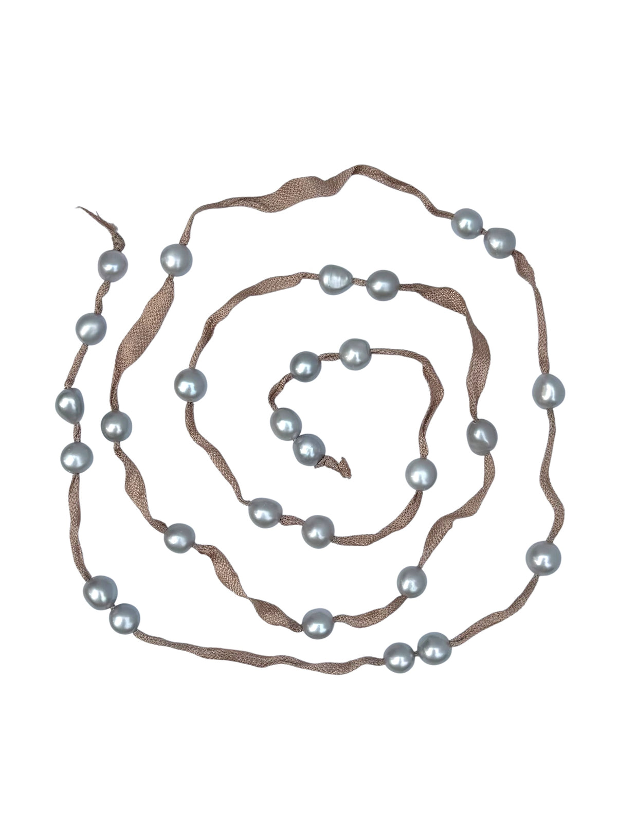 Silk Pearl Lariat