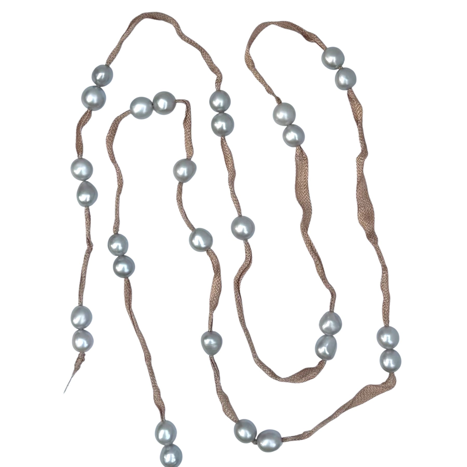 Silk Pearl Lariat