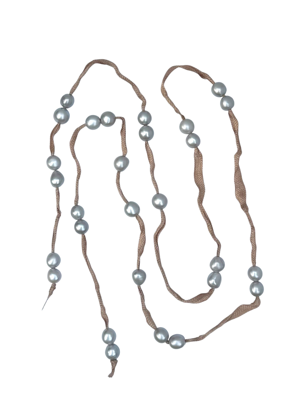 Silk Pearl Lariat
