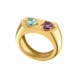 The Double Gemstone Ring