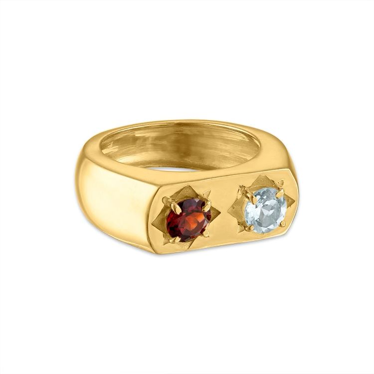Double Gemstone Ring