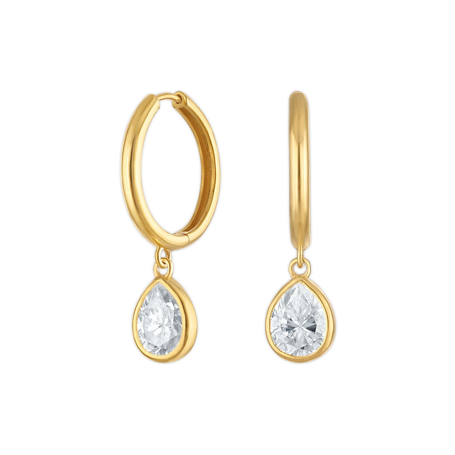 Rain Drop Hoops