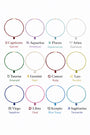 Aquarius Zodiac Birthstone Necklace