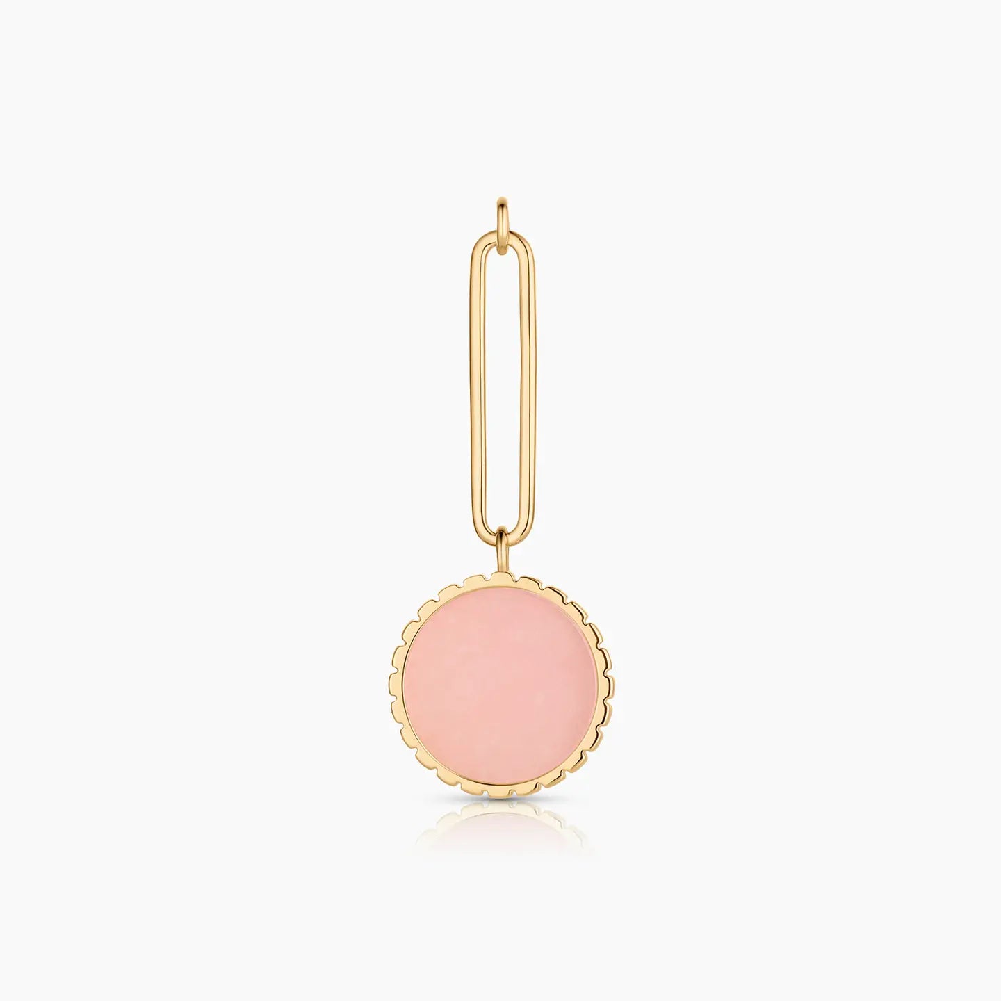 Pink Jade Drop Disc