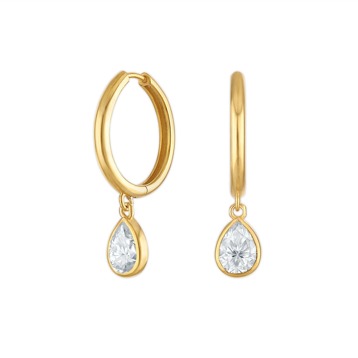 Rain Drop Hoops