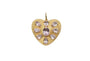 Tourmaline Fluted Heart