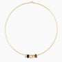 Gold/Black Bead Charm Choker