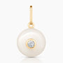 Pearl Pebble charm