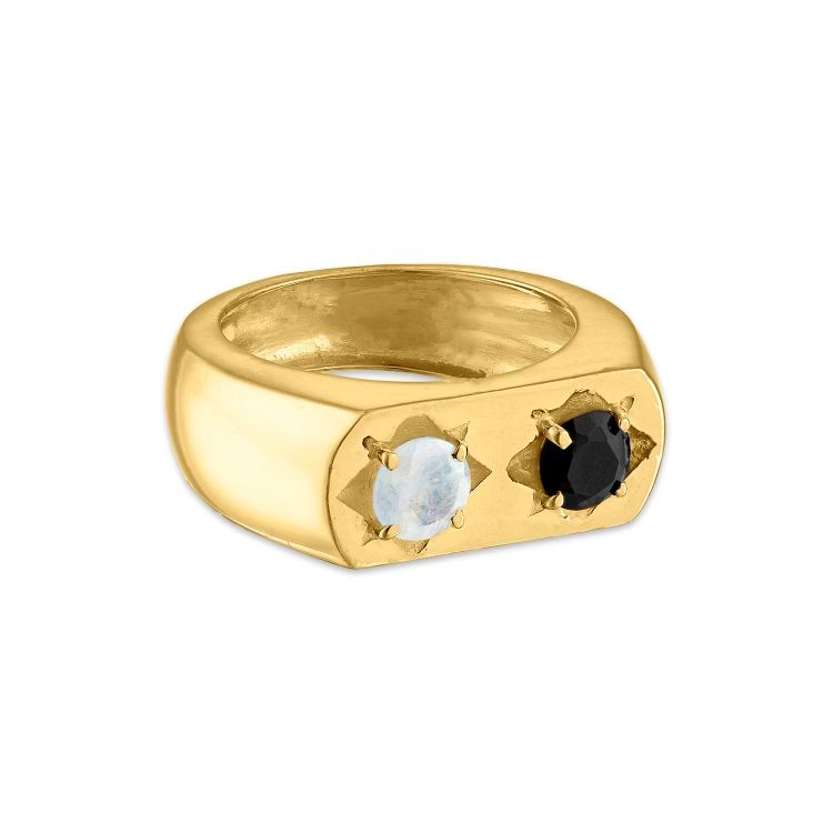 Double Gemstone Ring