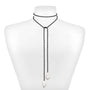 Black Wrap Pearl Necklace