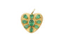 Emerald Fluted Heart