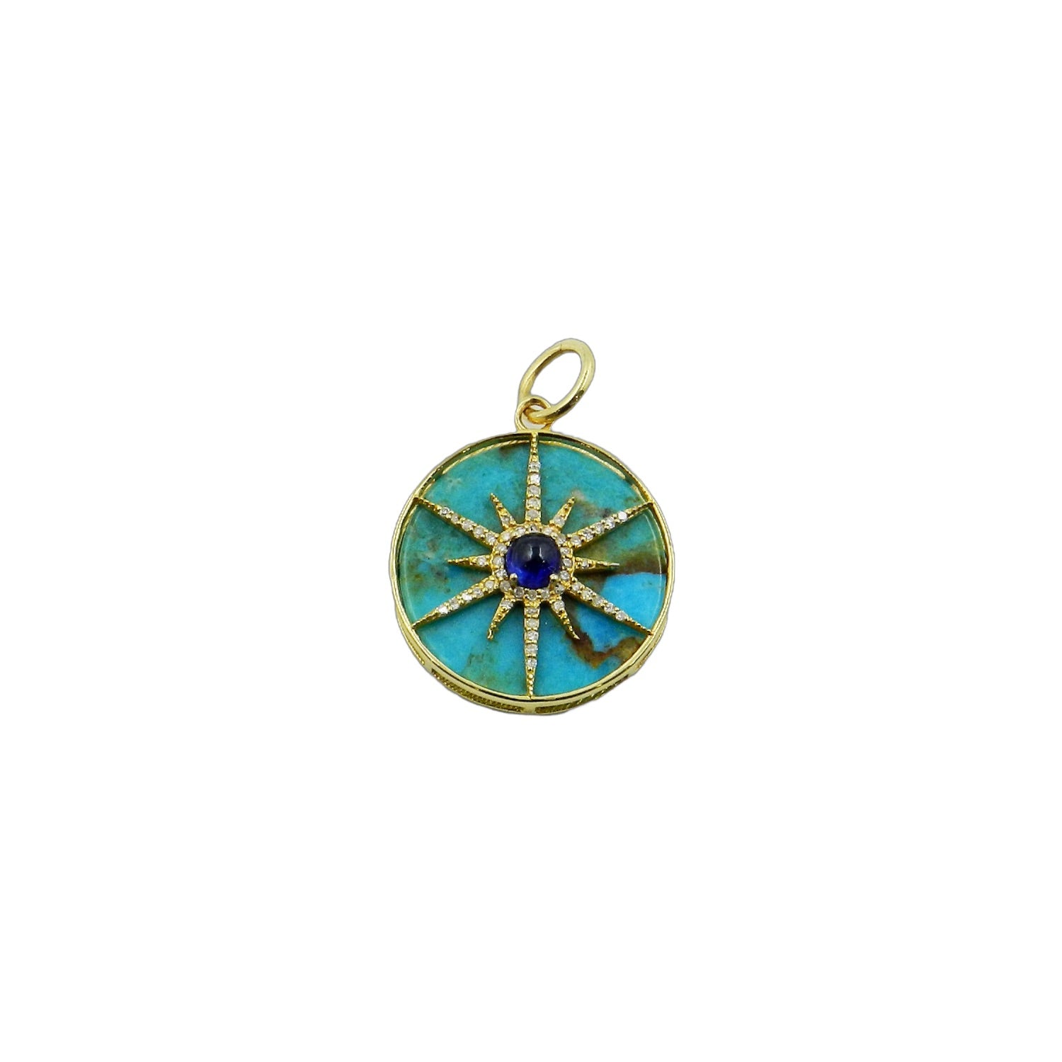 Turquoise Sapphire Disc