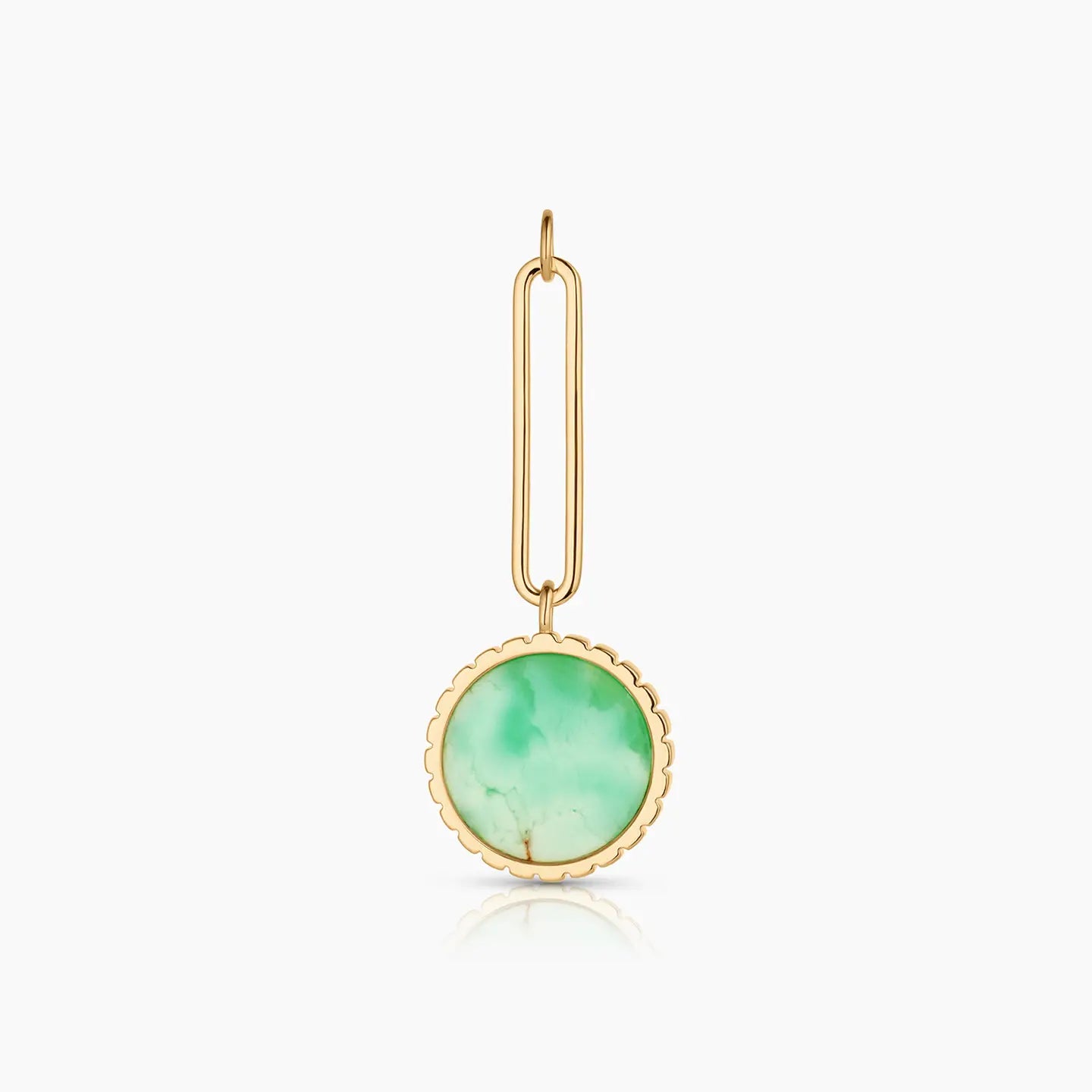 Chrysoprase Drop Disc