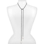 Black Wrap Pearl Necklace