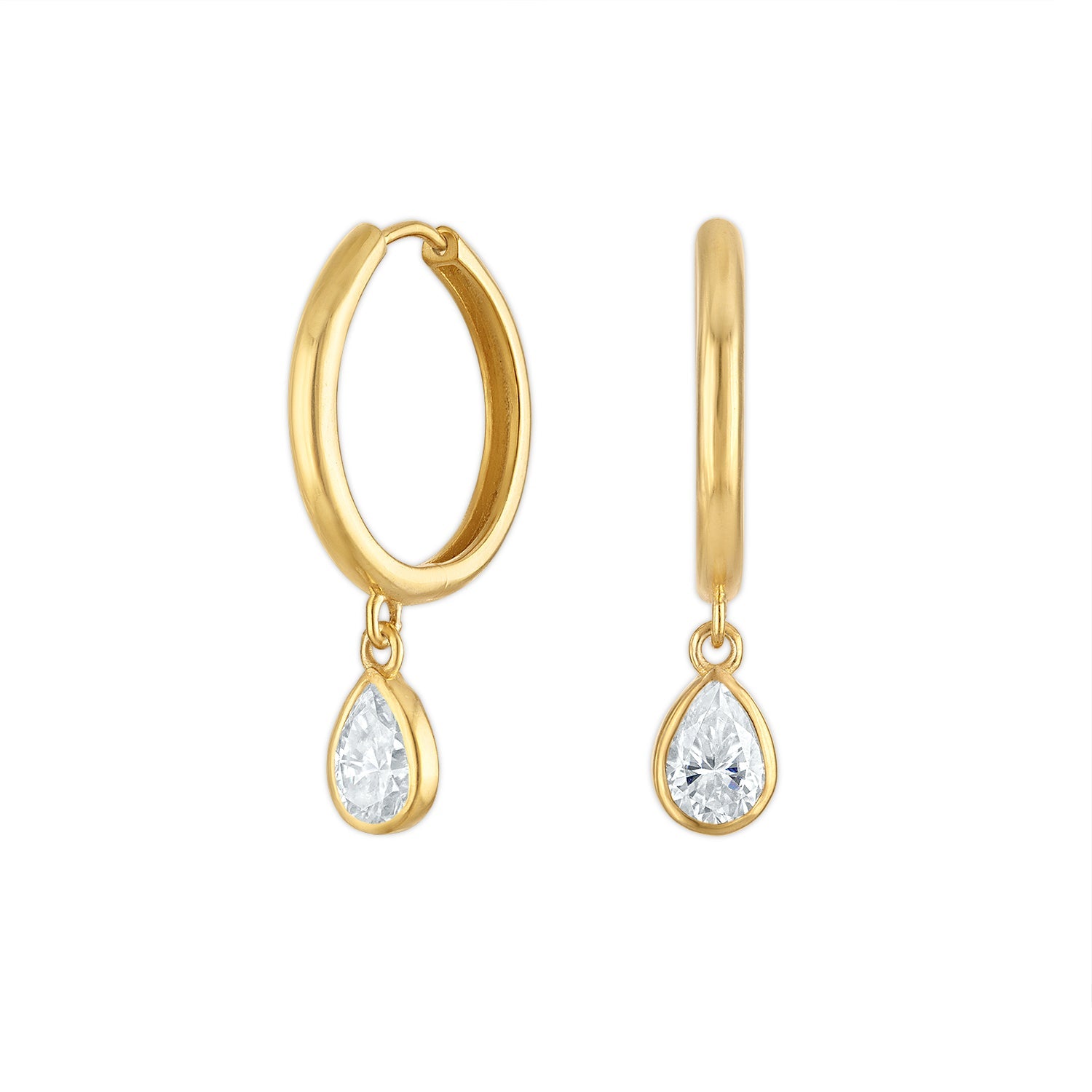 Rain Drop Hoops
