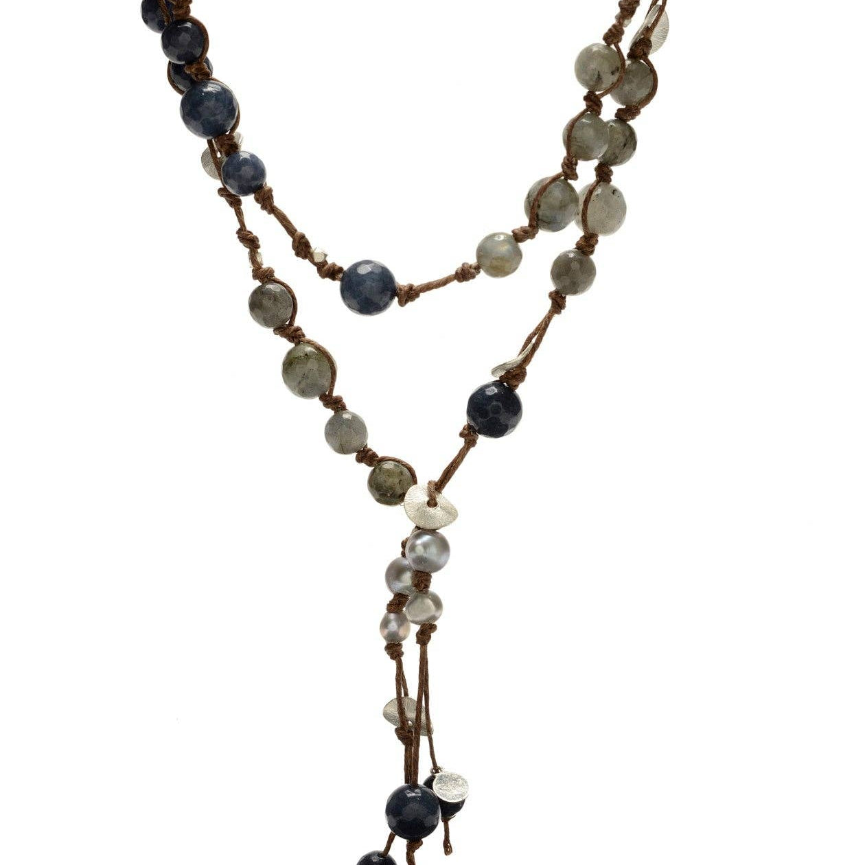Blue Agate Lariat