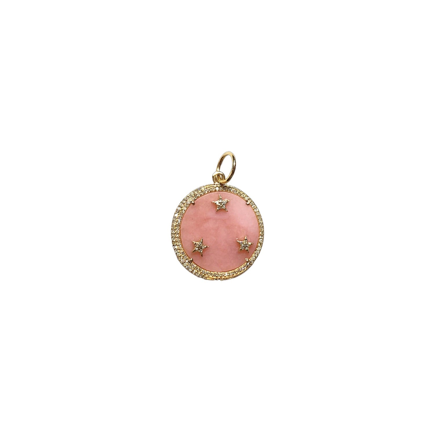 Pink Opal Diamond Disc